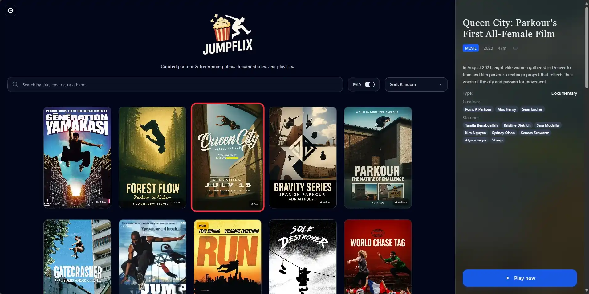 JUMPFLIX PARKOUR TV Home