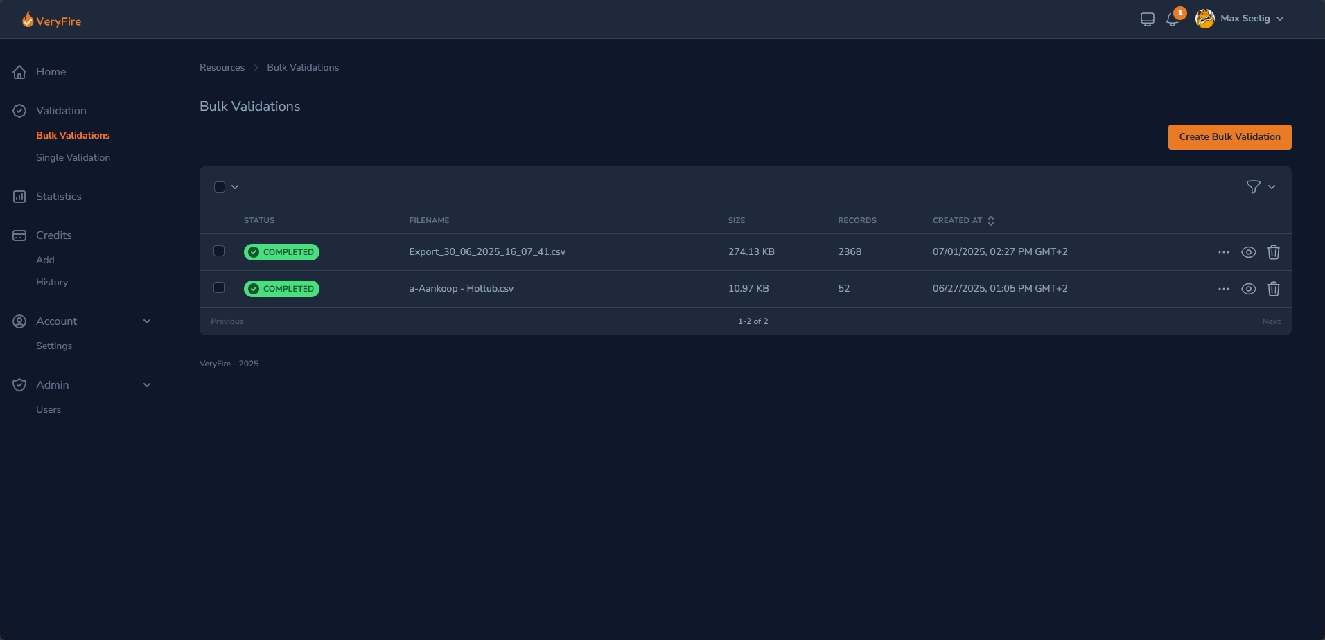 VeryFire Platform Screenshot 3