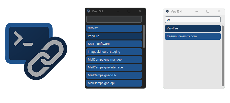 VerySSH Keychain Launcher Preview
